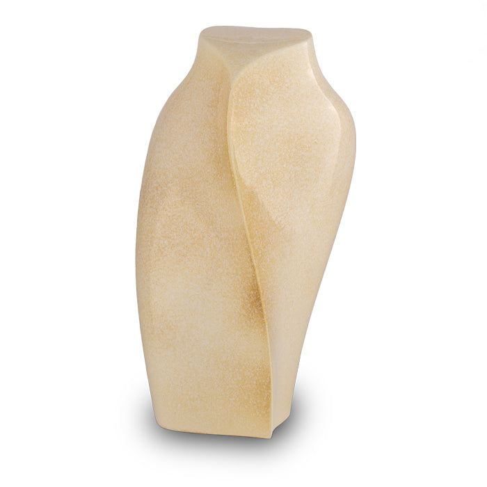 bijzondere urn hartvorm beige