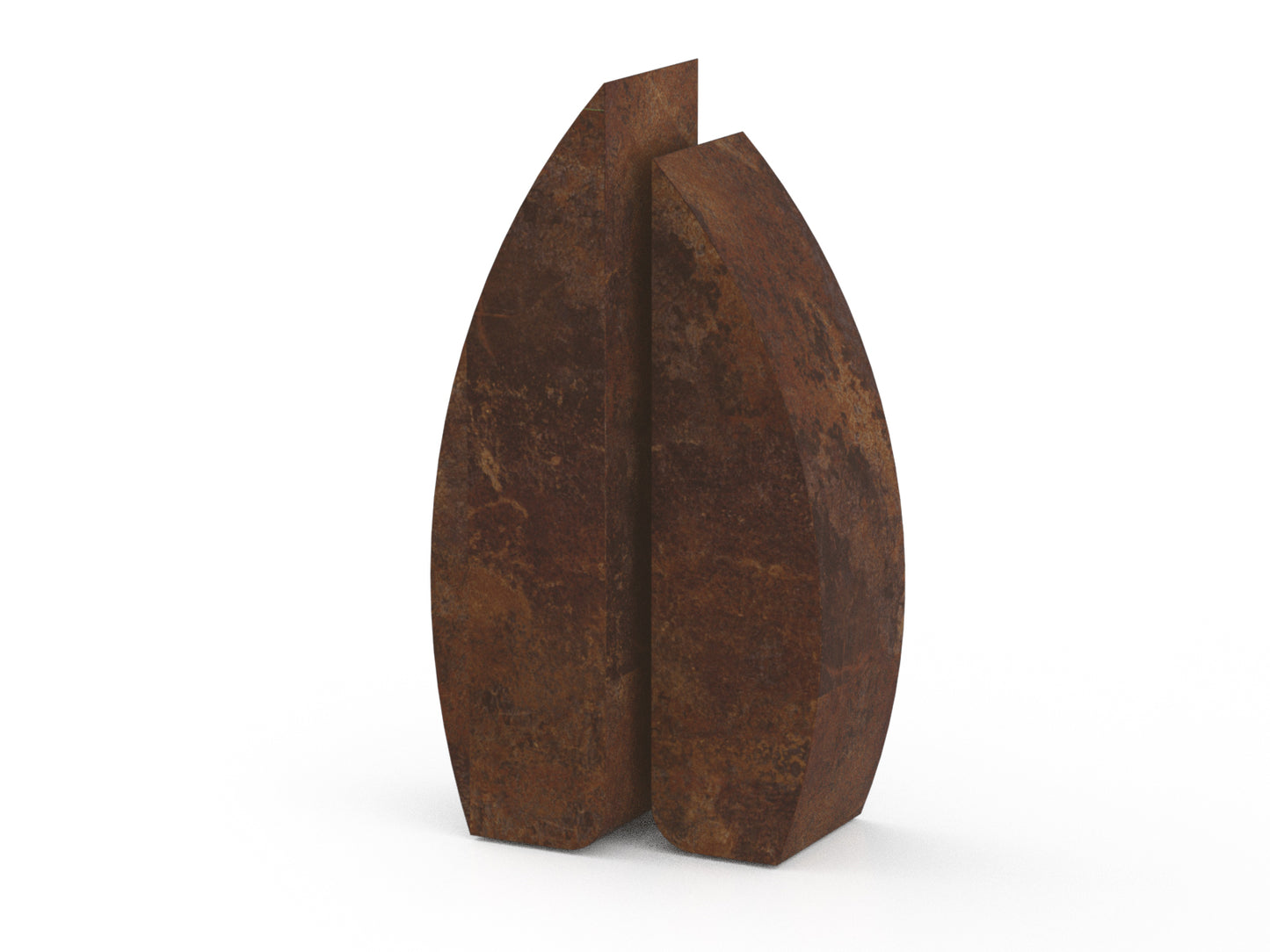 bronzen urn van zeilmast