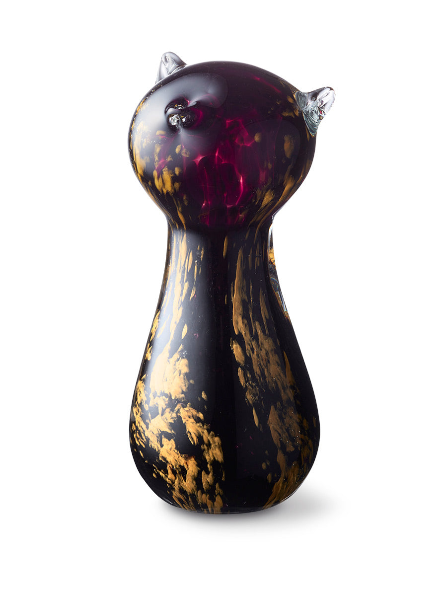 Dierenurn voor een kat in de kleur bruin geel