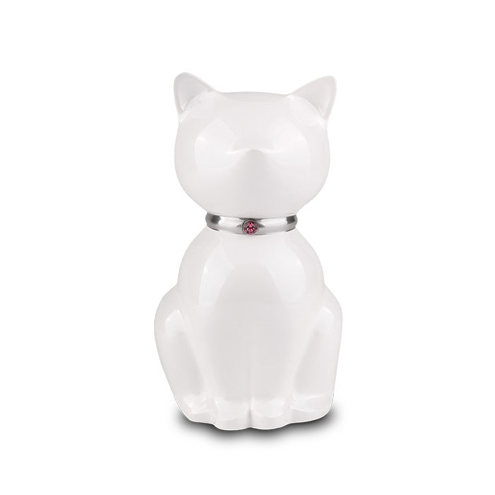 Dieren urn kat wit