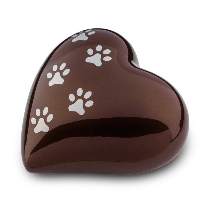 Dierenurn met pootjes bruin