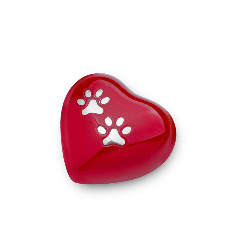 Urn hartje rood dierenurn