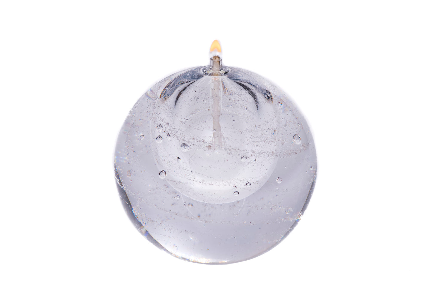 Olielamp urn reliek van glas