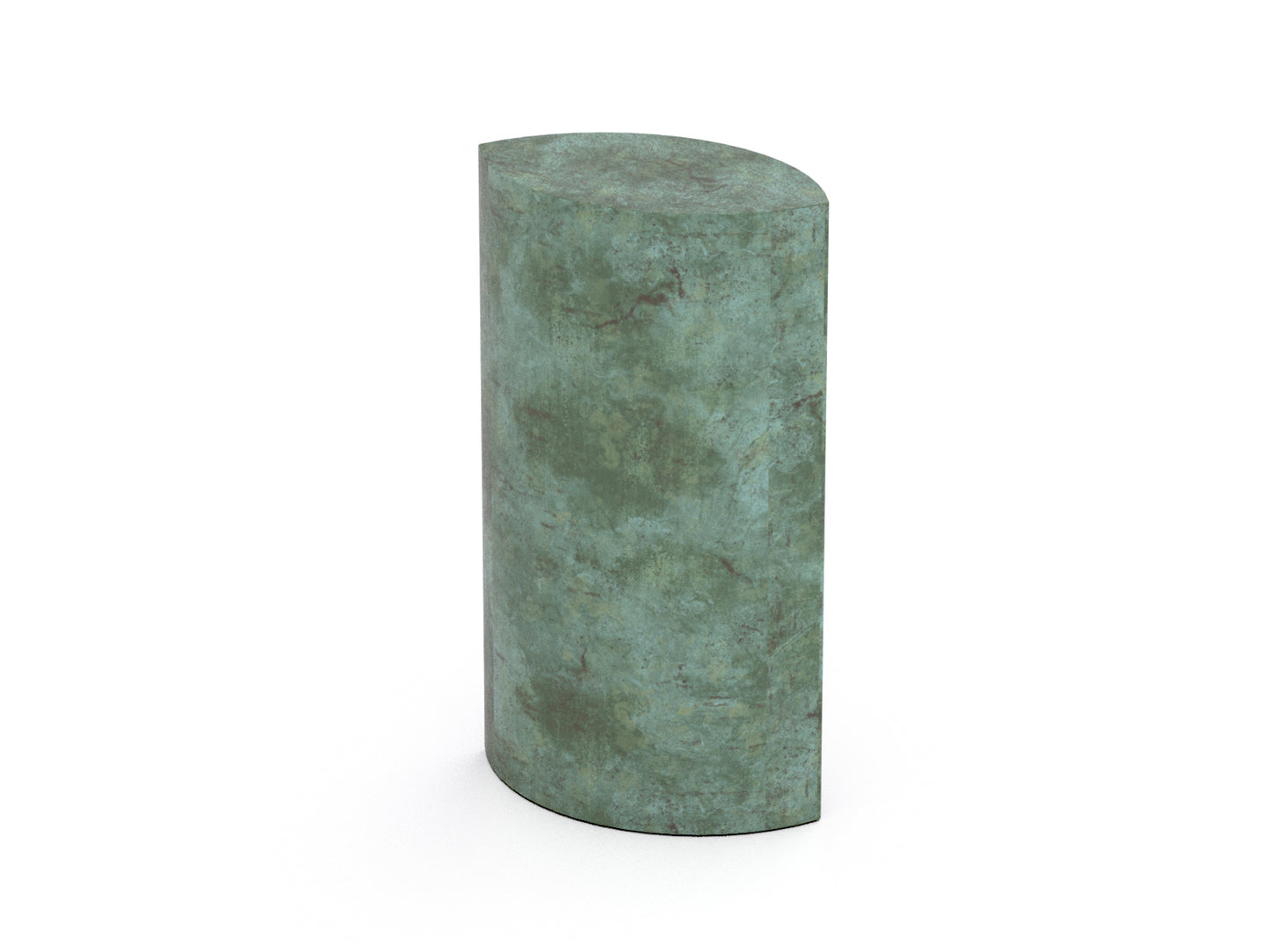 urn bronzen groen