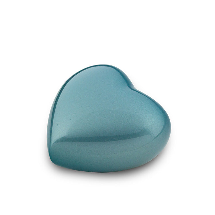 Urn hartje keepsake blauw