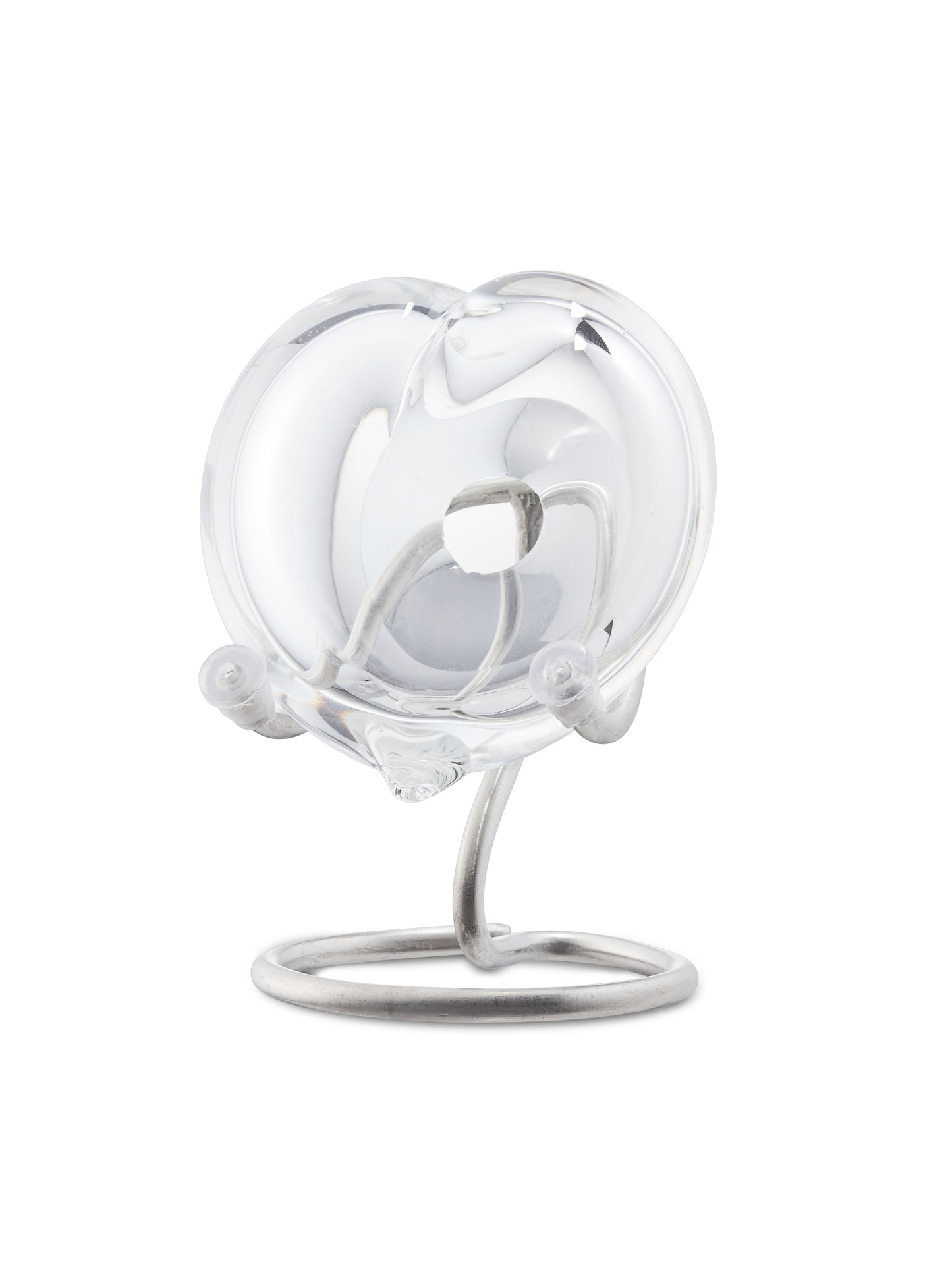 Urn in de vorm van een hart in de kleur transparant