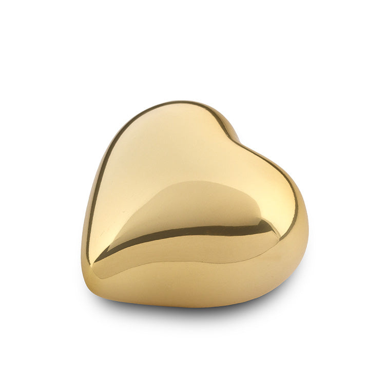 Urn in de vorm van een hartje goud
