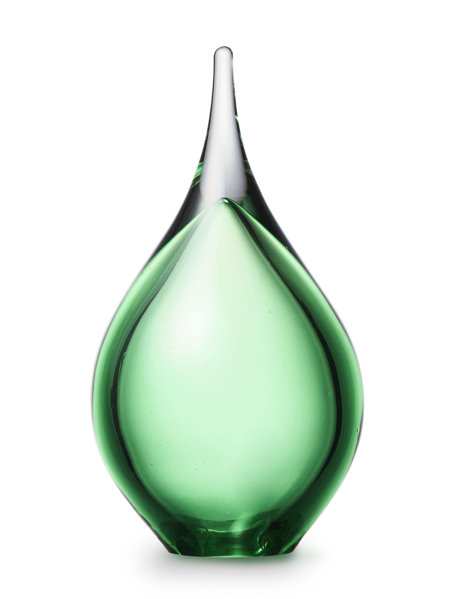urn van kristalglas groen