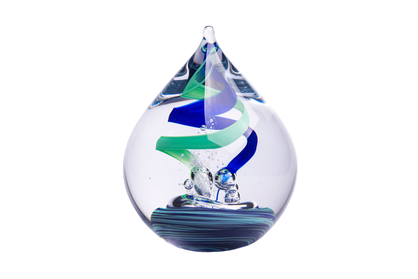 Urn reliek glas groen blauw