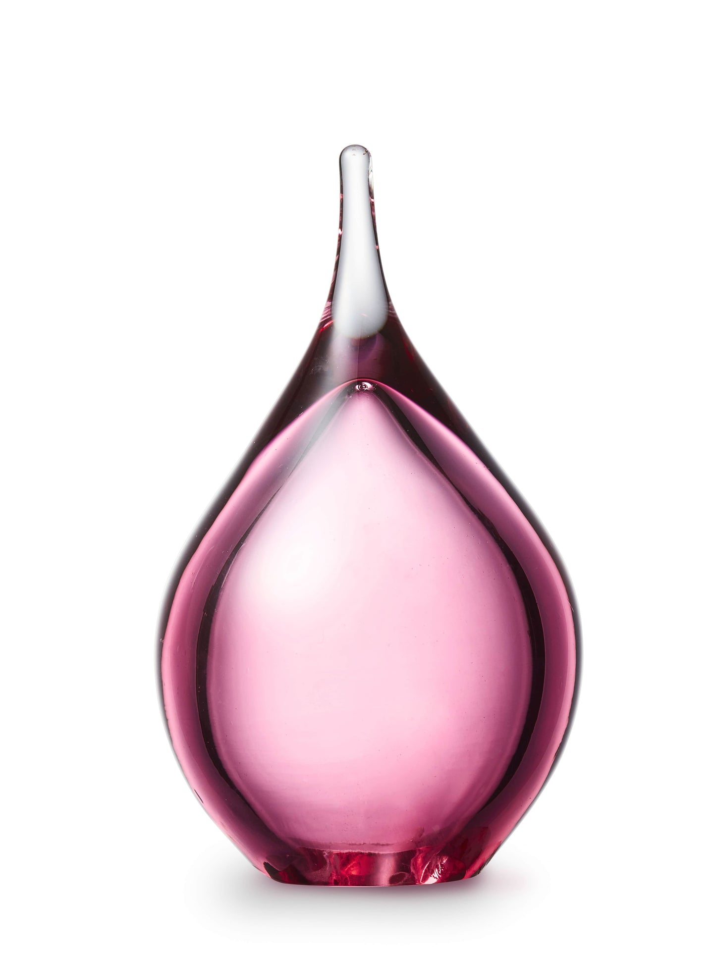 urn van kristalglas roze