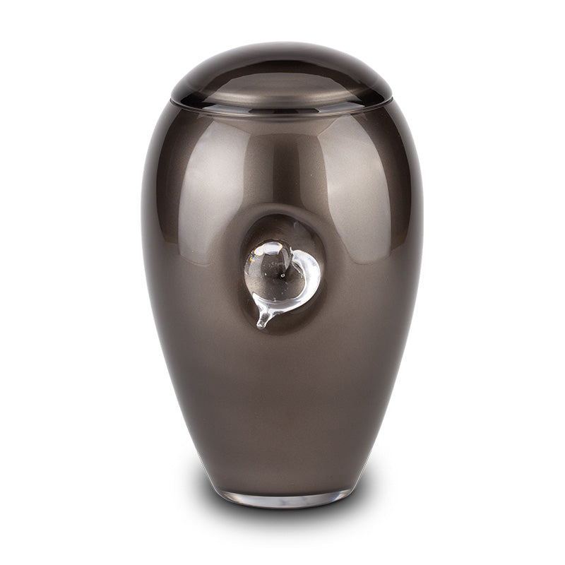 urn van glas in het krijs