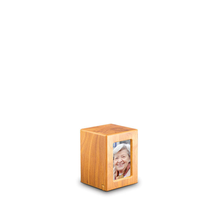 urn van hout foto lijstje small