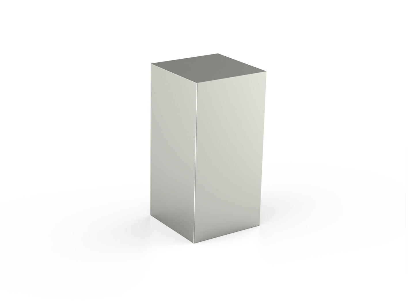 Urn van rvs blok