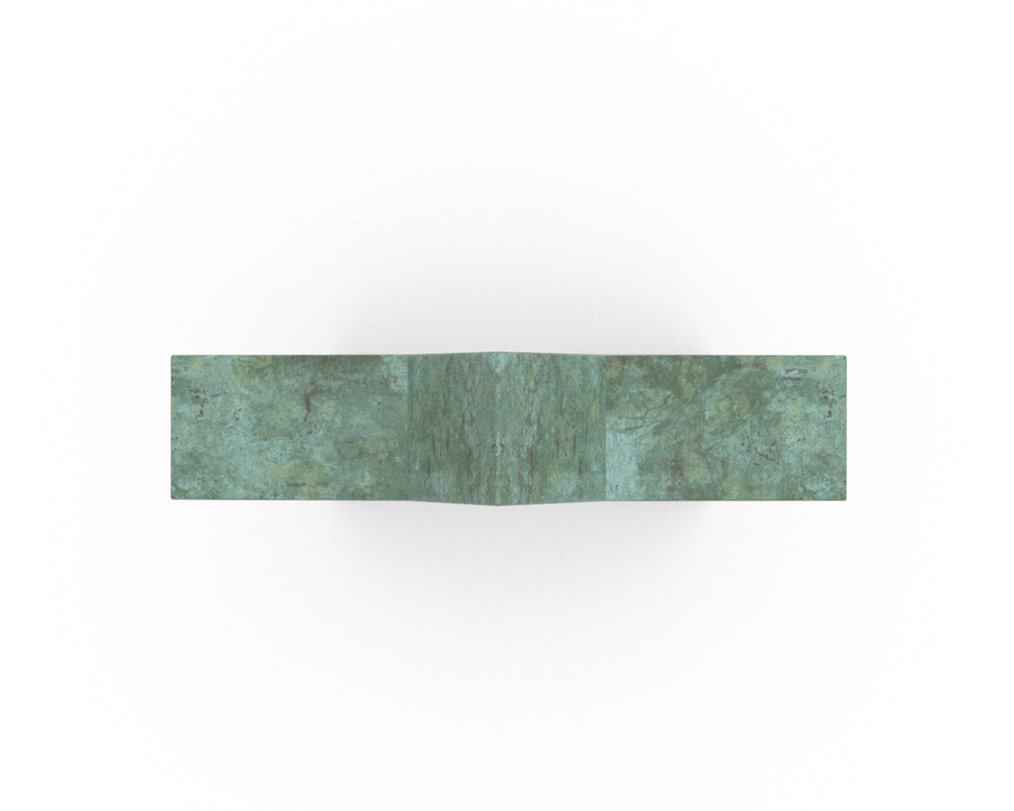 urn als bronzen ster in de kleur groen