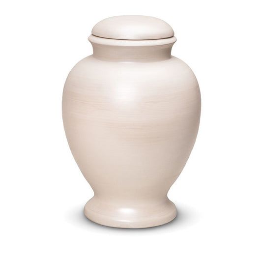 biologische urn traditioneel wit