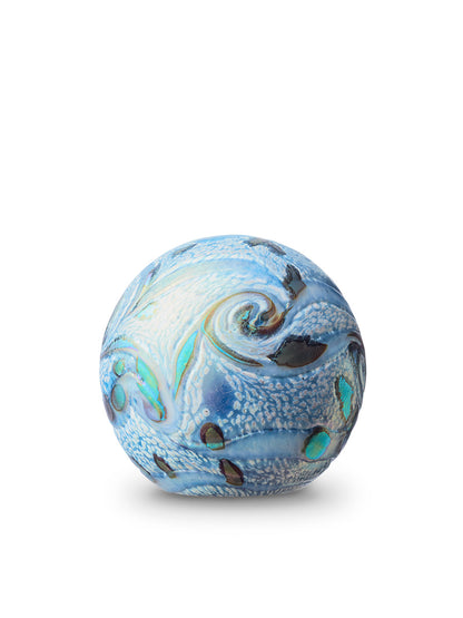 kleine blauwe urn van 100ml