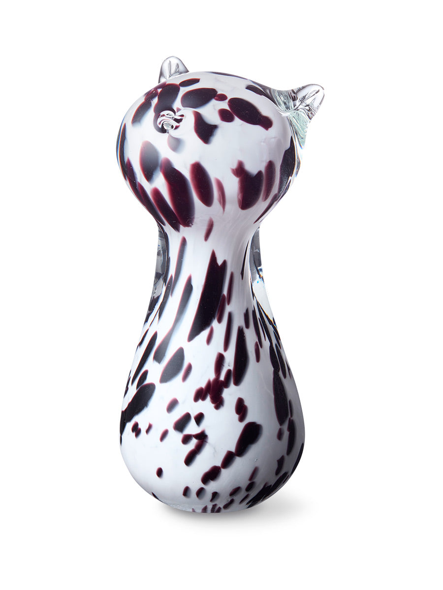 Dierenurn voor een kat in de kleur wit zwart