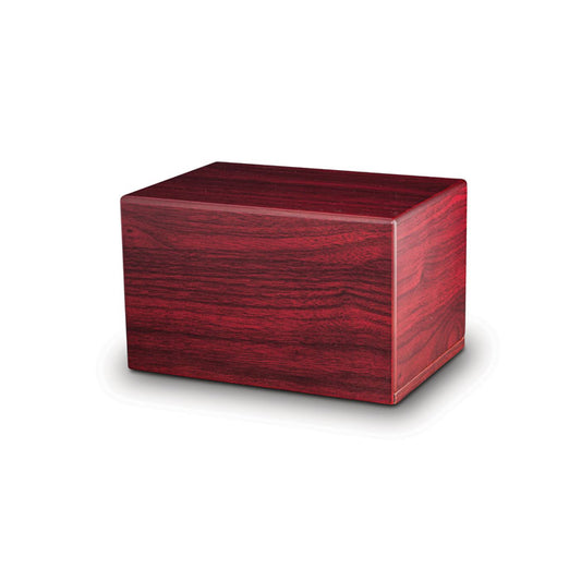 Urn doos van hout rood