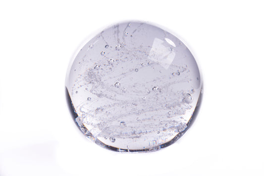 urn van glas bolvorm transparant