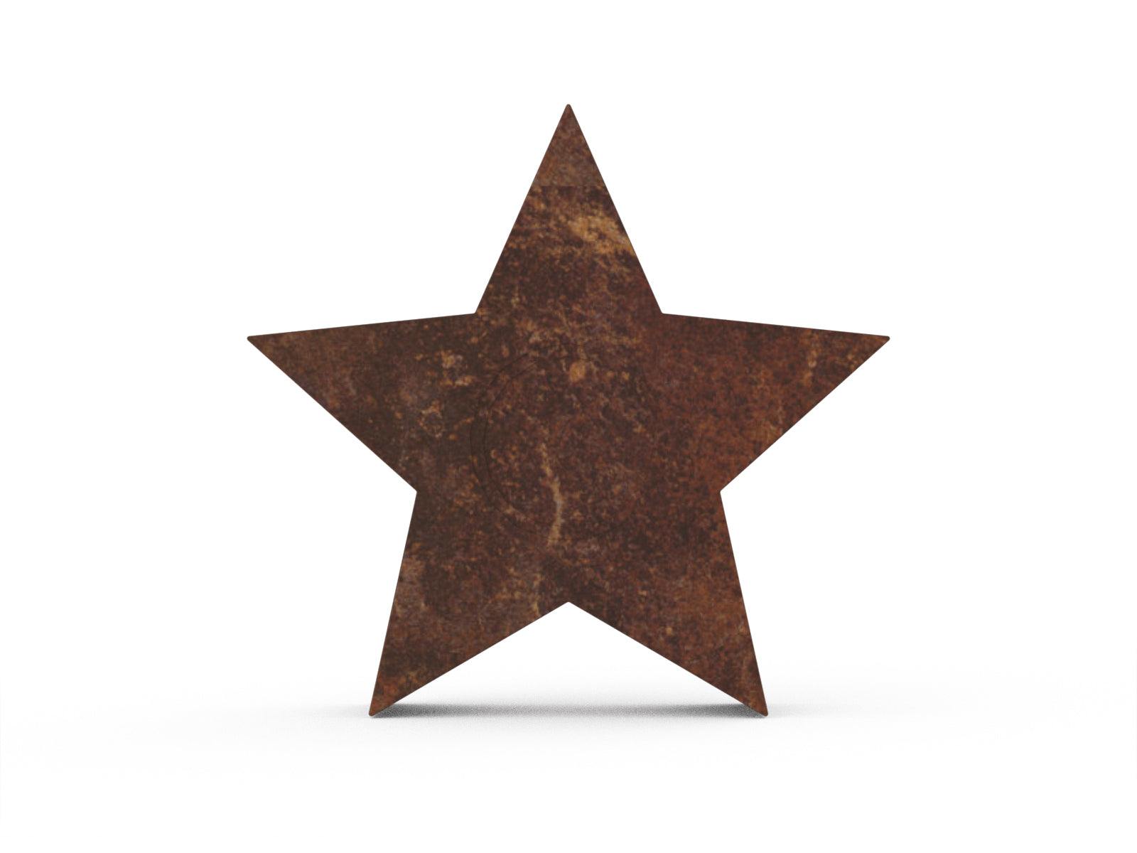 bronzen urn in de vorm van een ster 